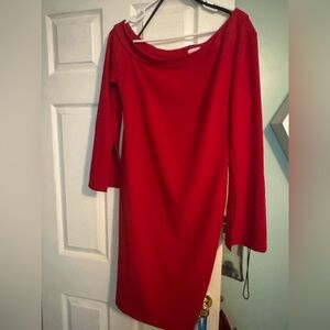 Calvin Klein size 14 Elegant Red Women's Dress